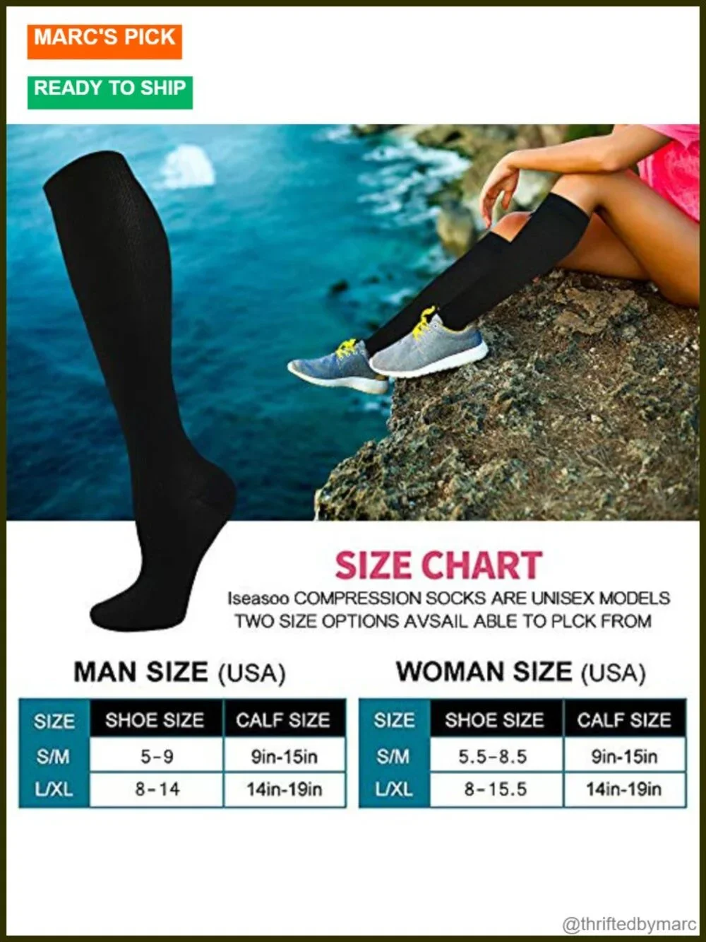 Compression Socks 8 Pairs 15-20 mmHg Circulation Support Nurses Travel Running